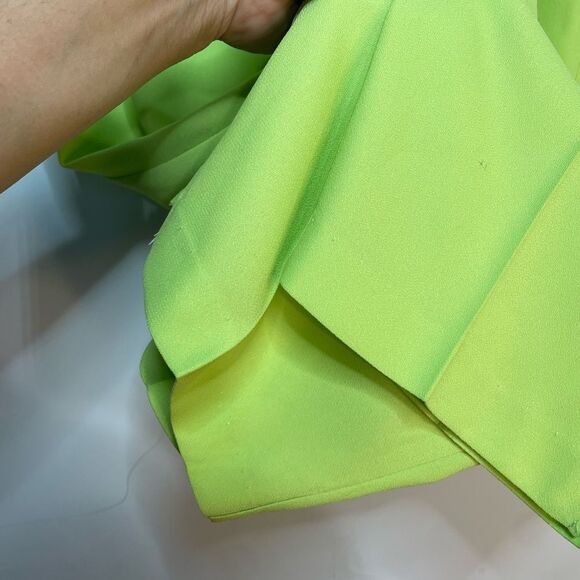 Lew Magram Neon Lime Green Top & Bottom Set Size 14 - Picture 6 of 16